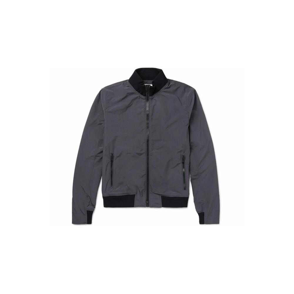NEW ORLEBAR BROWN men's maddox slim fit shell bomber jacket in navy